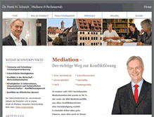 Tablet Screenshot of mediator-schmidt.de